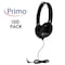 Hamiltonbuhl HamiltonBuhl  Primo Stereo Headphones, Black, 100PK PRM100B-100 - alternate 1